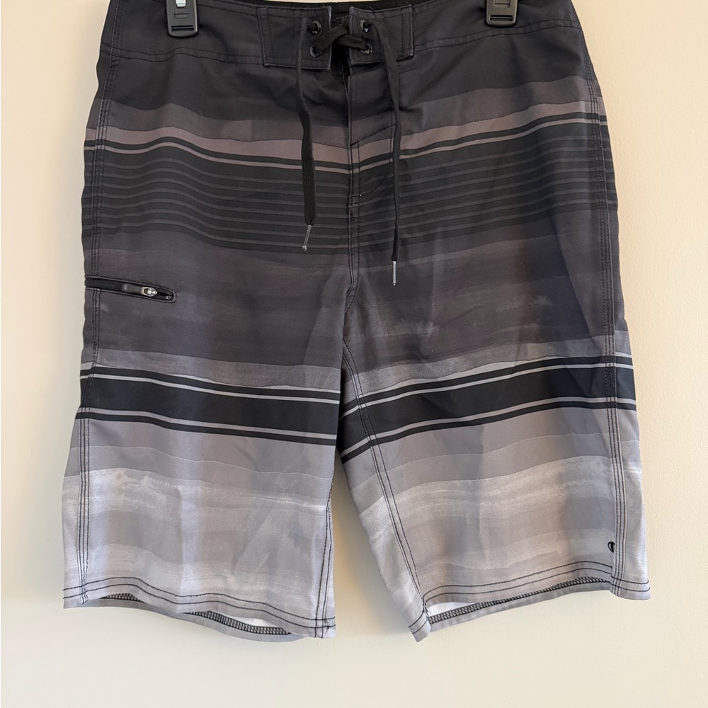 O’Neill Men’s Board Shorts Swim Trunks Size 30‎ Zip Pocket Surfing Drawstring